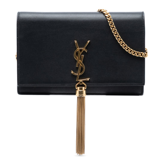 Saint Laurent Kate Small Black Smooth Calfskin