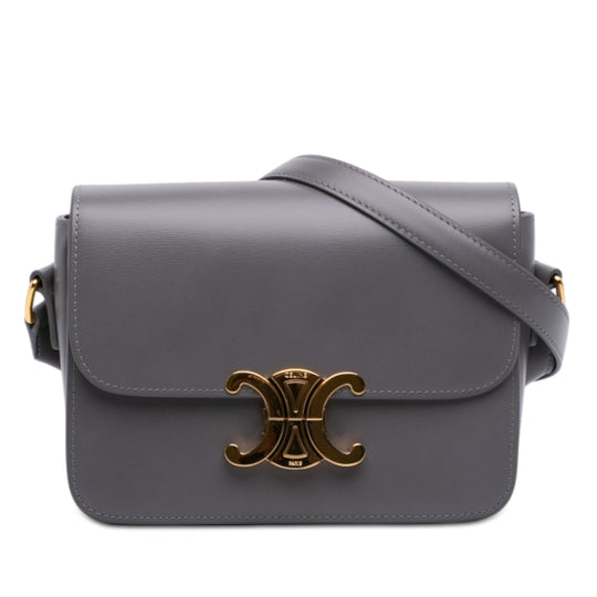 Celine Teen Triomphe Gray Calfskin