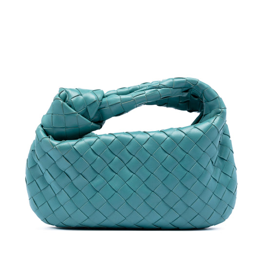 Bottega Veneta Jodie Mini Blue Nappa Leather