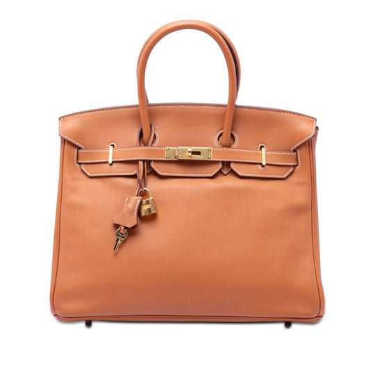 Hermès Birkin Retourne 35 Gold Courchevel Gold