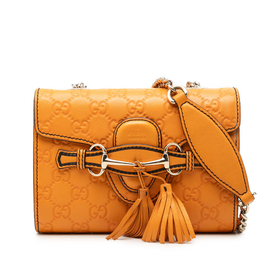 Gucci Emily Mini Orange Calfskin