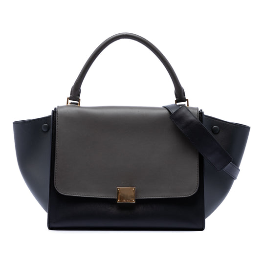 Celine Trapeze Medium Black Calfskin