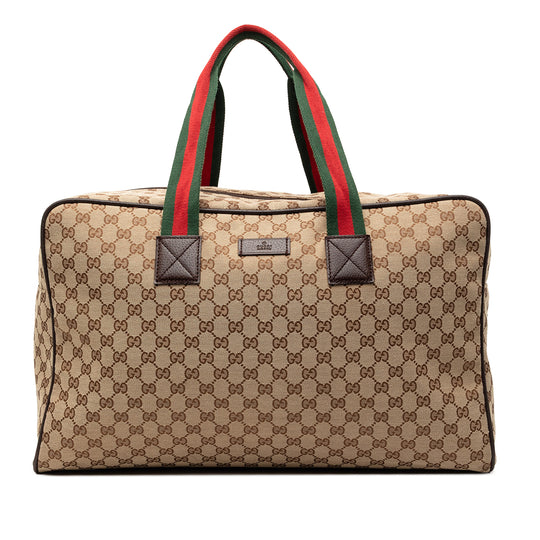 Gucci Web Travel Brown GG Canvas