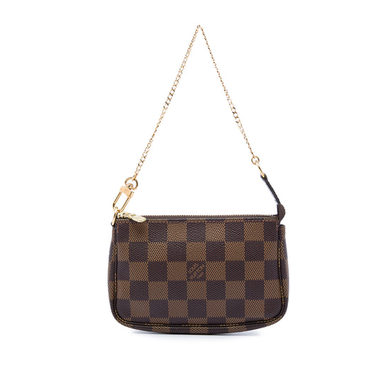 Louis Vuitton Mini Pochette Accessoires Damier Ebene Canvas
