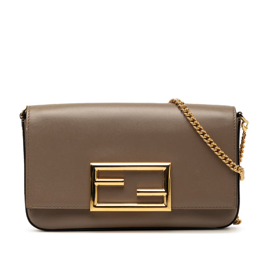 Fendi Wallet on Chain Brown Calfskin