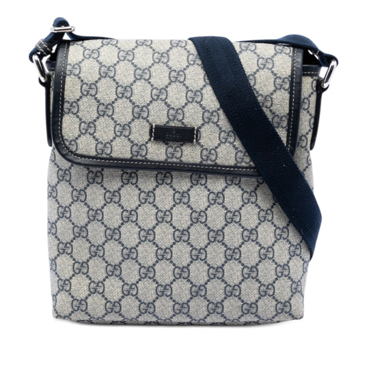 Gucci GG Supreme Crossbody Blue GG Supreme Canvas