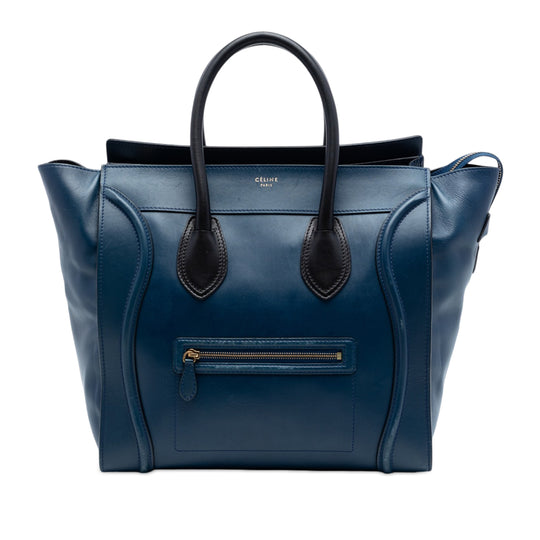 Celine Phantom Luggage Large Blue Calfskin