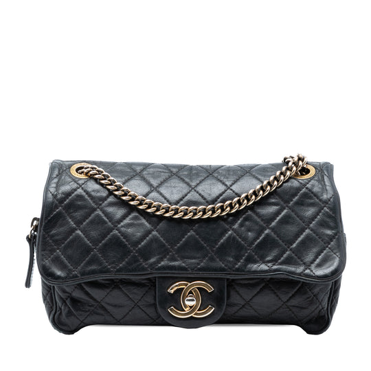 Chanel Shiva Flap Small Black Calfskin