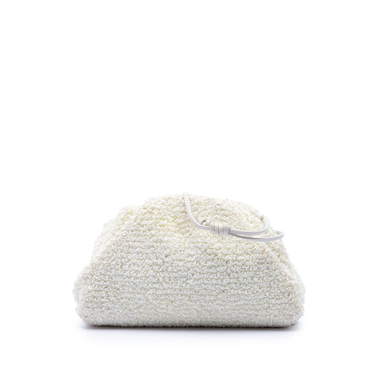Bottega Veneta The Mini Pouch Mini White Raffia