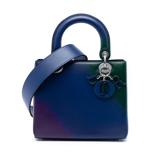 Dior Lady Dior Medium Blue Calfskin