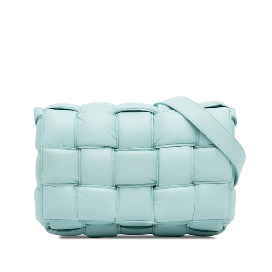 Bottega Veneta Padded Cassette Blue Nappa Leather