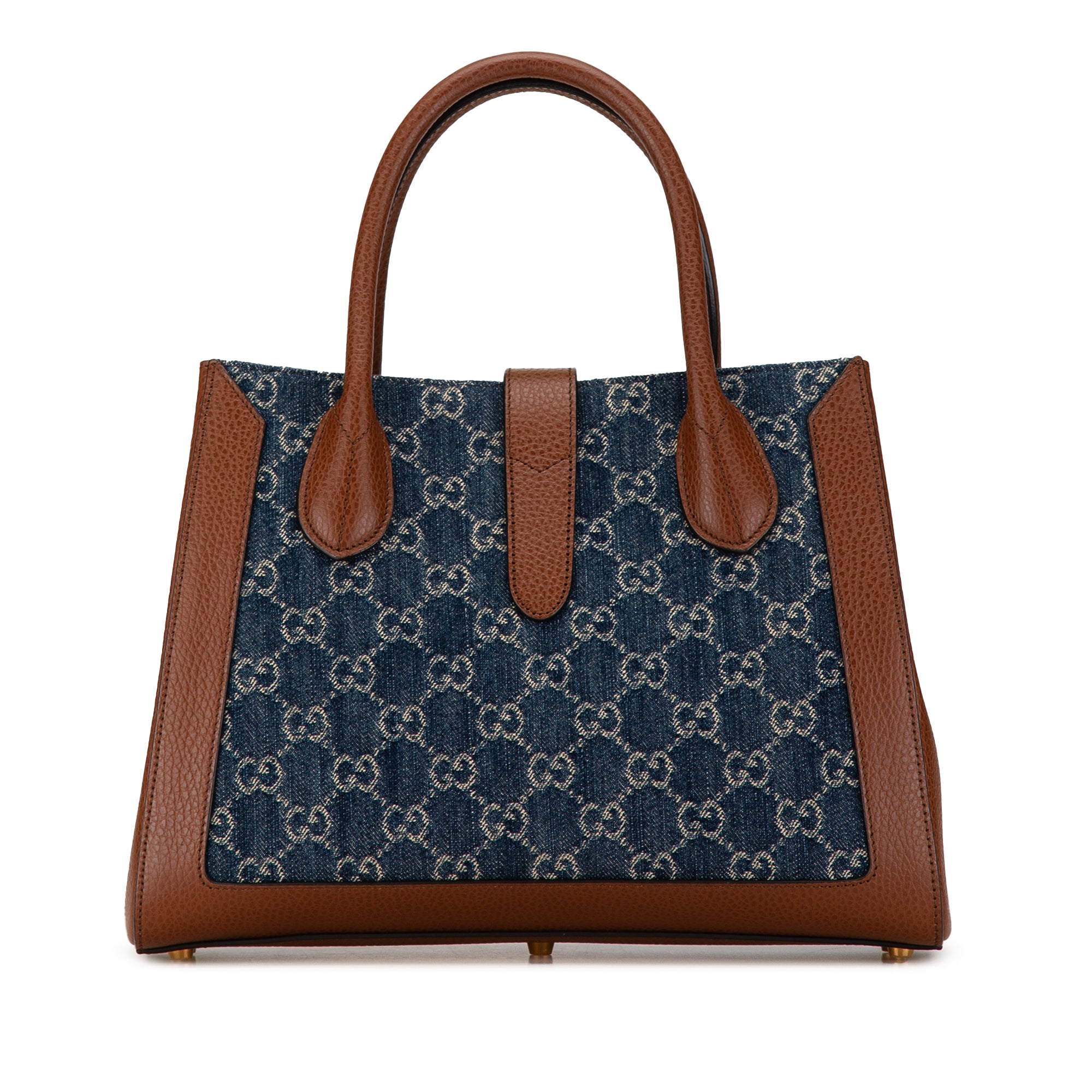 Gucci Jackie 1961 Tote Medium Blue GG Denim