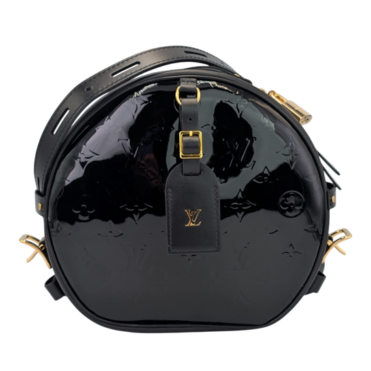 Louis Vuitton Boîte Chapeau Souple MM Black Monogram Vernis