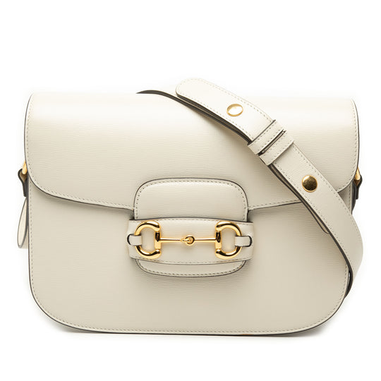 Gucci Horsebit 1955 Medium White Calfskin