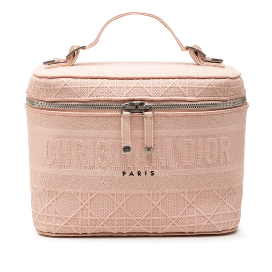 Dior Travel D Lite Vanity Case Pink Canvas