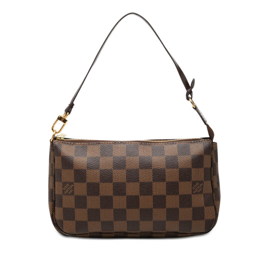 Louis Vuitton Pochette Accessoires Brown Damier Ebene Canvas