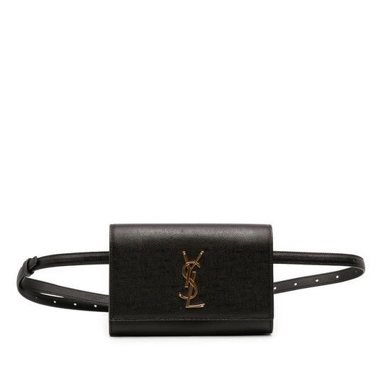 Saint Laurent Kate Belt Bag Black Calfskin
