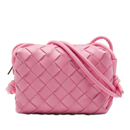 Bottega Veneta Loop Camera Pink Lambskin