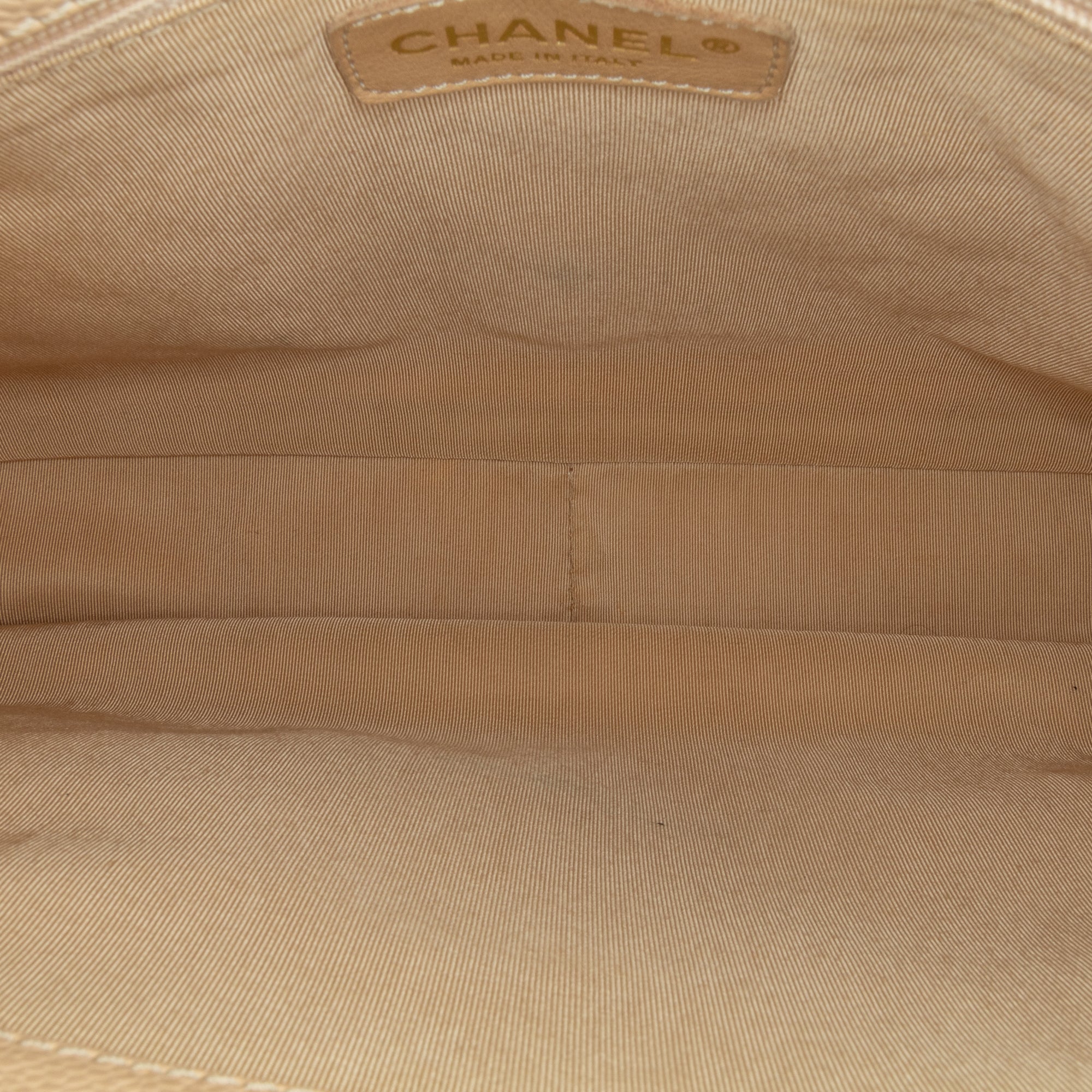 Chanel GST Beige Caviar Gold