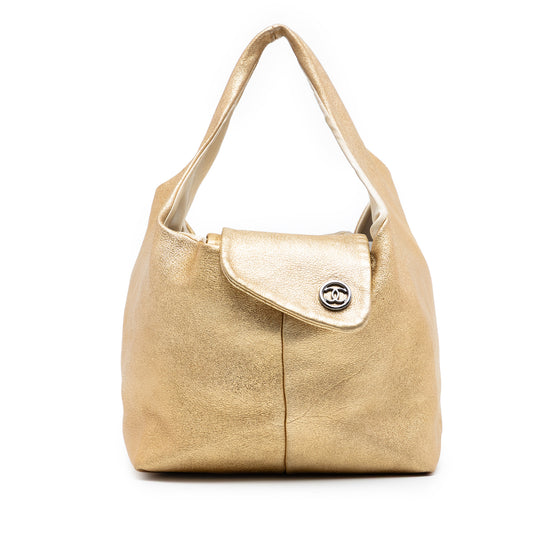 Chanel Hobo Gold Lambskin