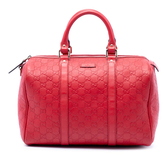 Gucci Guccissima Joy Boston Medium Red Calfskin