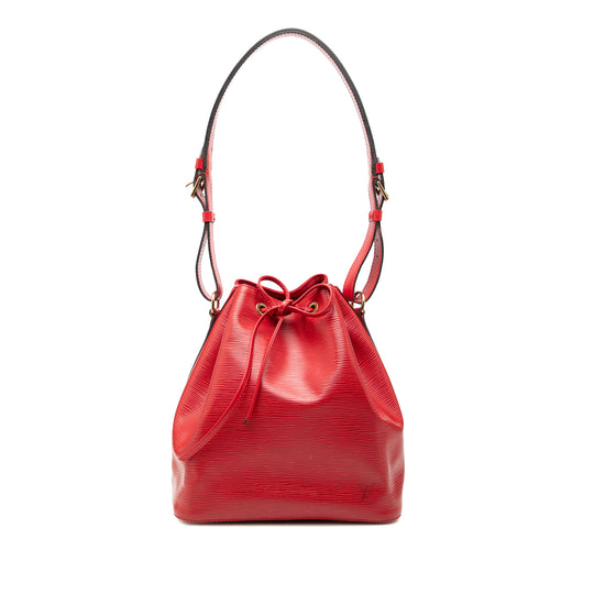 Louis Vuitton Petit Noe Red Epi Leather