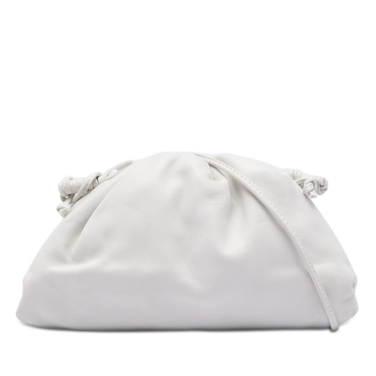 Bottega Veneta The Mini Pouch Mini White Lambskin
