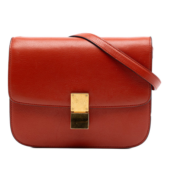 Celine Classic Box Medium Red