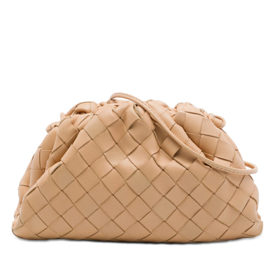Bottega Veneta The Mini Pouch Mini Beige Nappa Leather