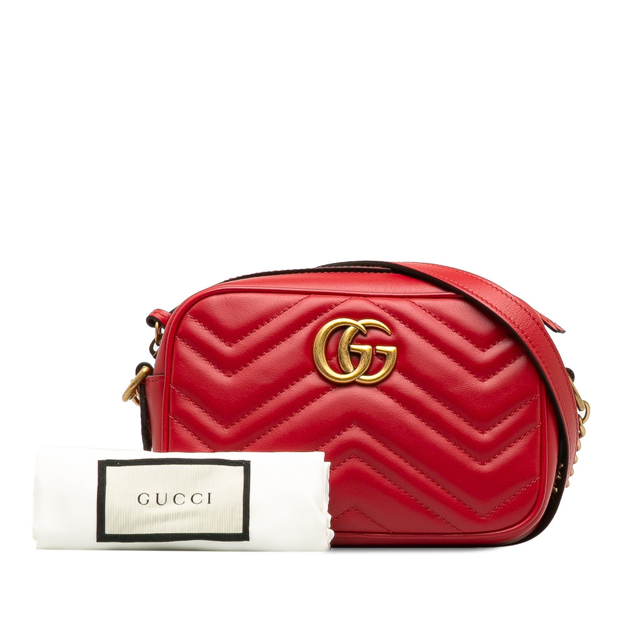 Gucci GG Marmont Crossbody Bag Red