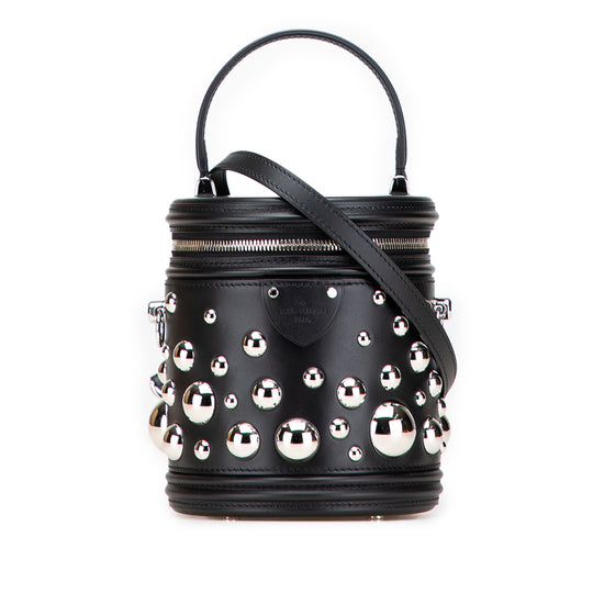 Louis Vuitton Cannes Yayoi Kusama Black Calfskin