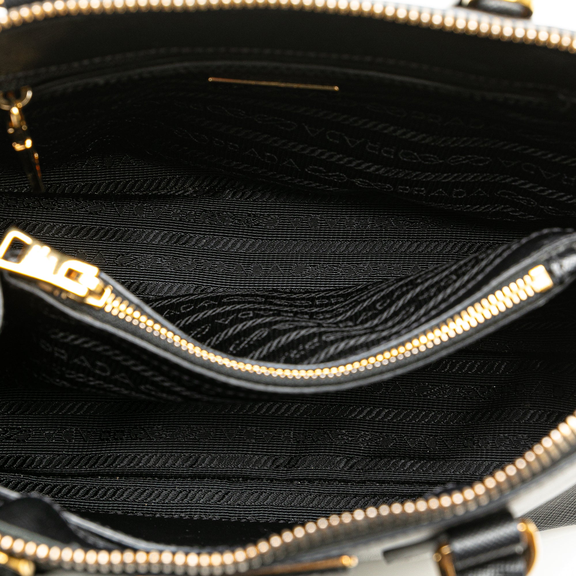 Prada  Promenade Small Black Saffiano Lux