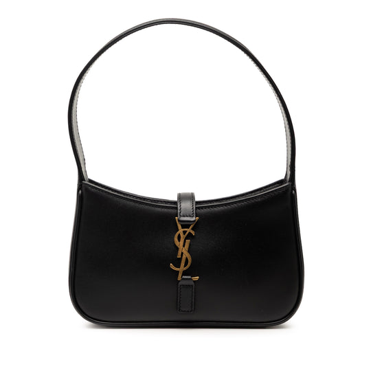 Saint Laurent Le 5 a 7 Mini Smooth Black Calfskin