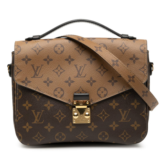 Louis Vuitton Pochette Metis Monogram Reverse Monogram Canvas