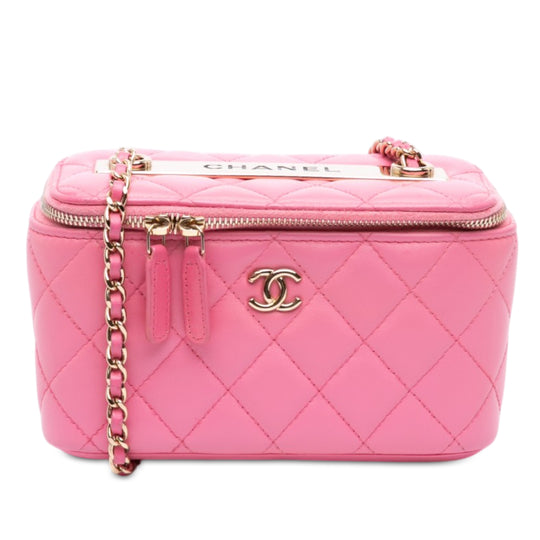 Chanel Trendy CC Vanity Case Small Pink Lambskin