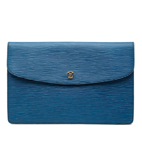 Louis Vuitton Montaigne 27 Blue Epi
