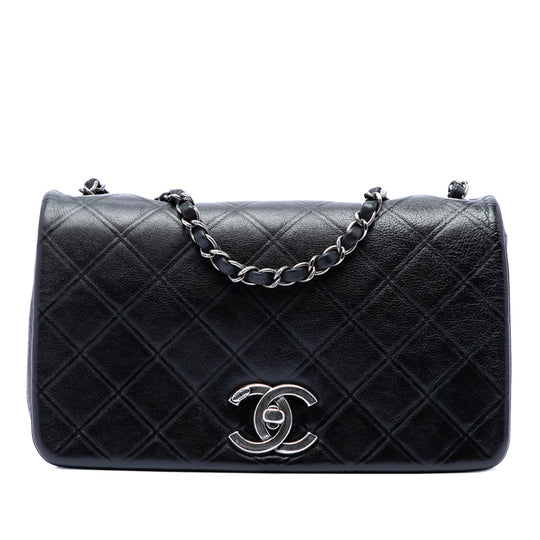 Chanel New Chic Flap Medium Black Calfskin