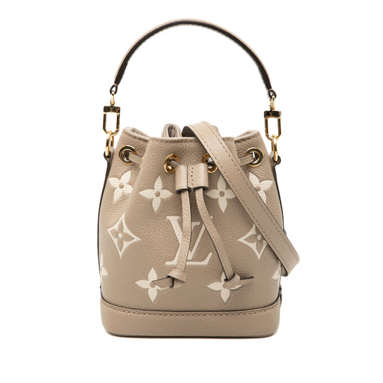 Louis Vuitton Nano Noe Beige Monogram Empreinte