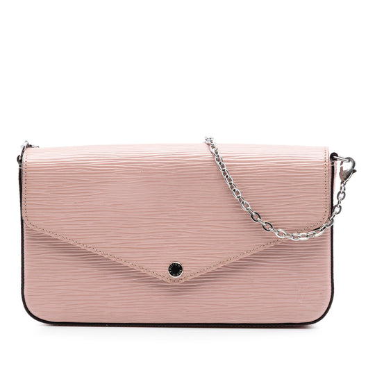 Louis Vuitton Pochette Felicie Pink Epi Leather