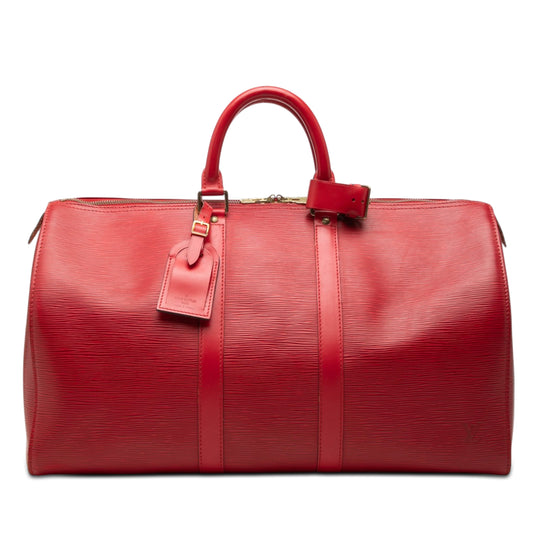 Louis Vuitton Keepall 45 Red Epi