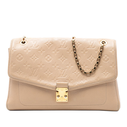 Louis Vuitton Saint Germain MM Beige Monogram Empreinte