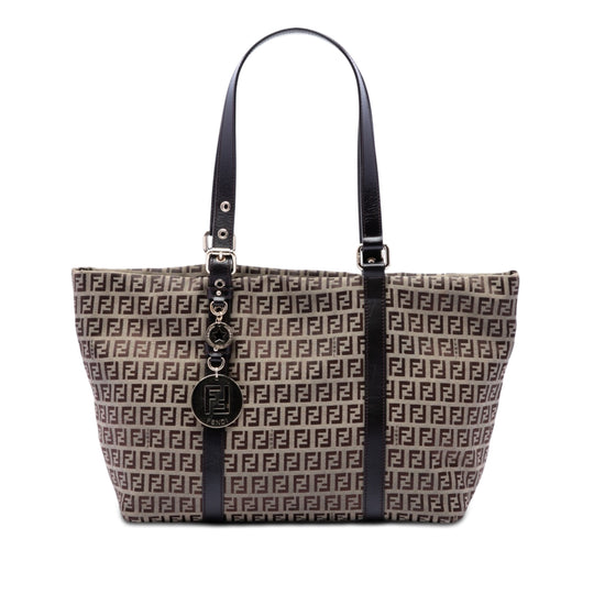 Fendi Zucchino Superstar Tote Beige Canvas