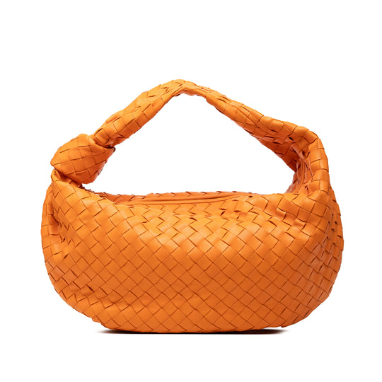 Bottega Veneta Jodie Small Orange Nappa Leather