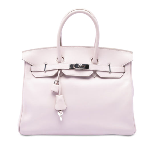Hermès Birkin Retourne 35 Pink Swift Leather
