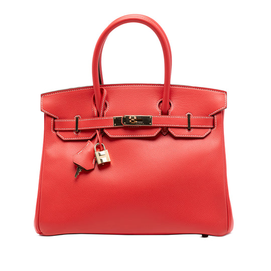 Hermès Birkin Retourne 30 Rouge Tomate Epsom Gold