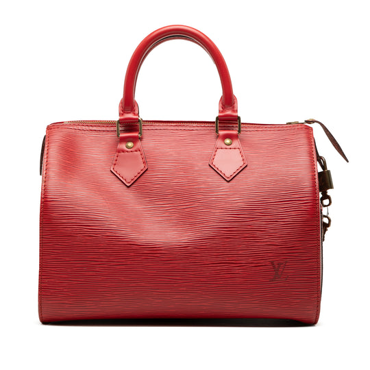 Louis Vuitton Speedy 25 Red Epi