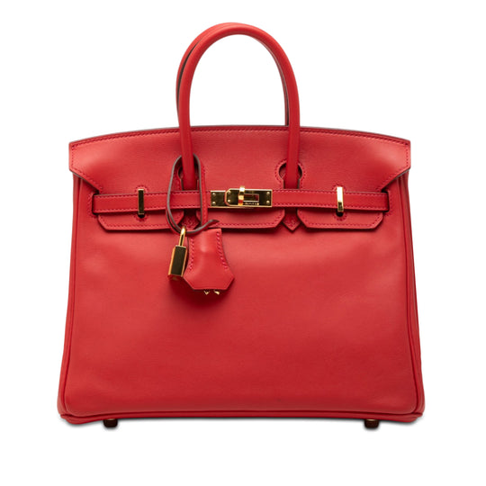 Hermès Birkin Retourne 25 Red Swift Palladium