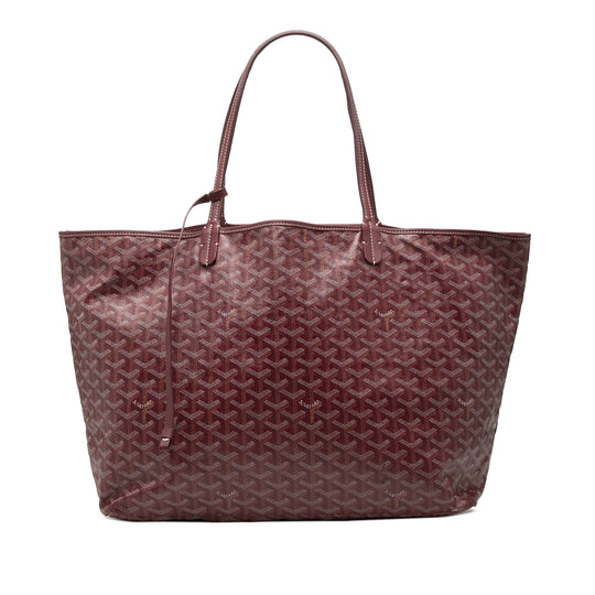Goyard Saint Louis GM Red Goyardine Coated Canvas Calfskin