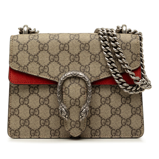 Gucci Dionysus Small GG Supreme Canvas Silver