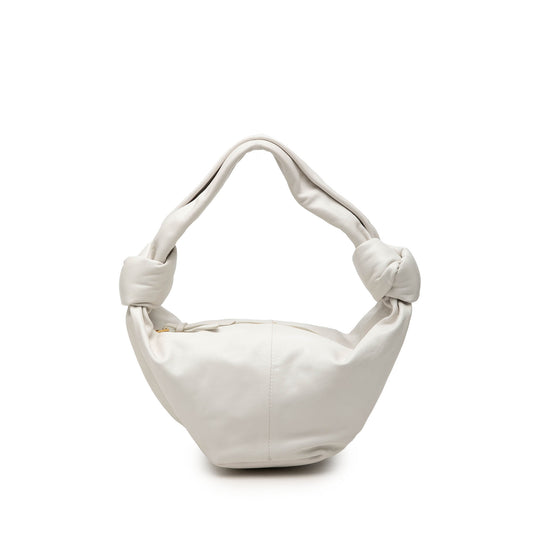 Bottega Veneta Double Knot Mini White Calfskin